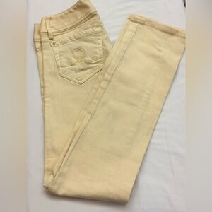 LILLY PULITZER JEANS YELLOW SIZE 0 SEE PICS FOR DETAILS WOMENS